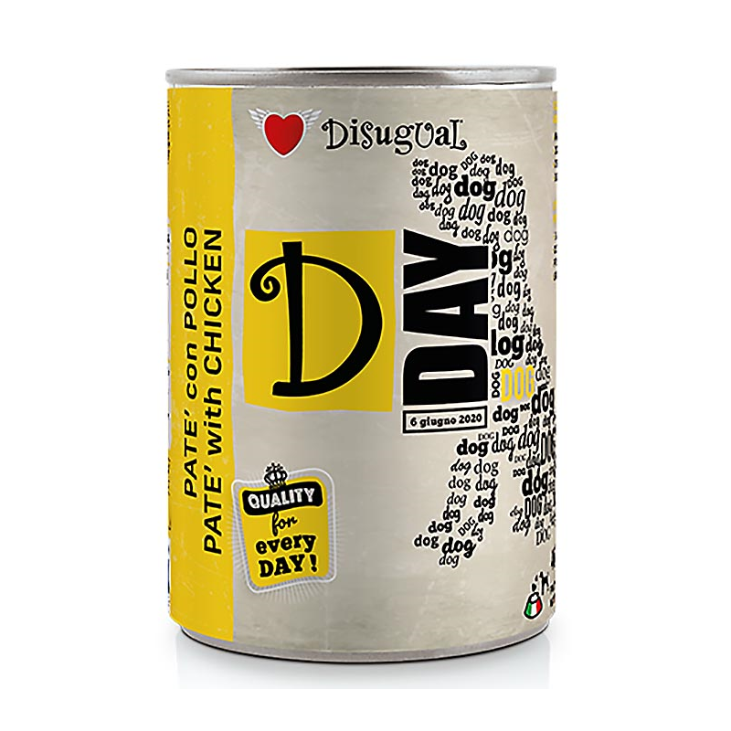 DISUGUAL D-DAY DOG FOOD POLLO 400GR