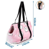 BOLSO NYLON CARITA PERRO ROSA 42 x 25 x 28 CM 4H