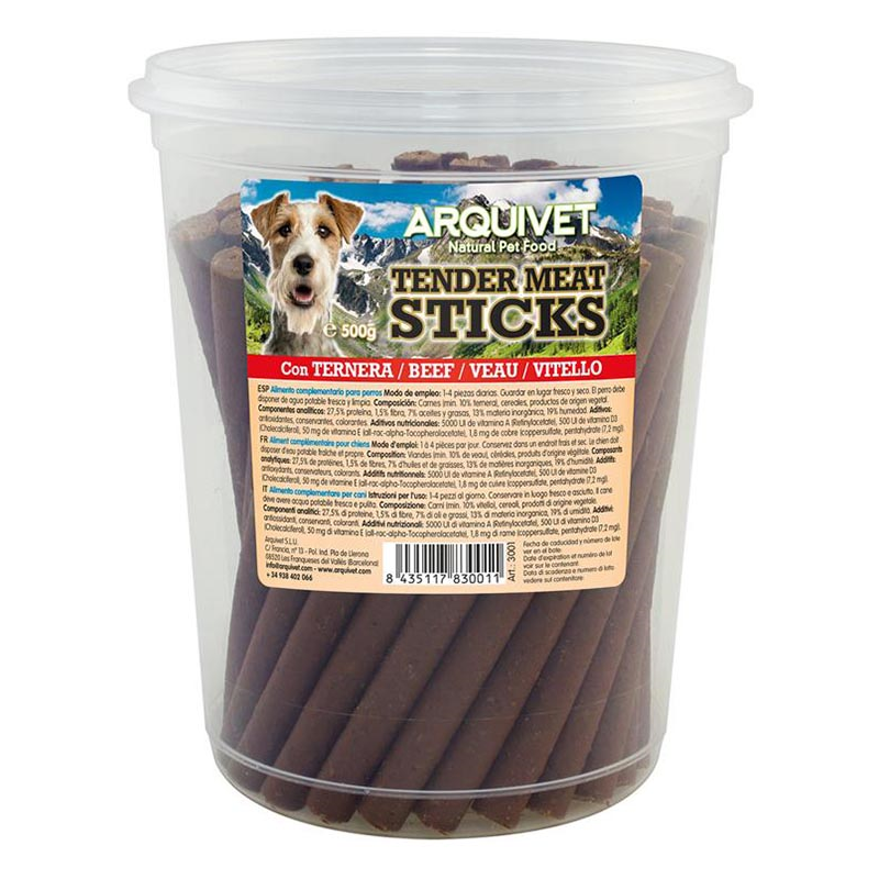 TENDER MEAT STICKS TERNERA 500GR