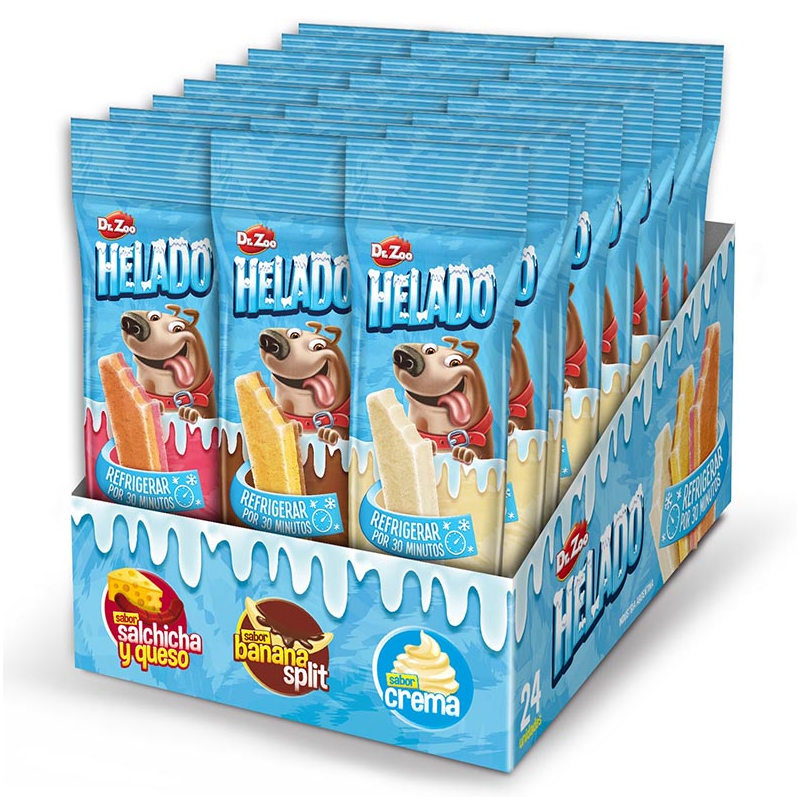 HELADO SALCHICHA Y QUESO 50GR (CAJAS 24UNID)