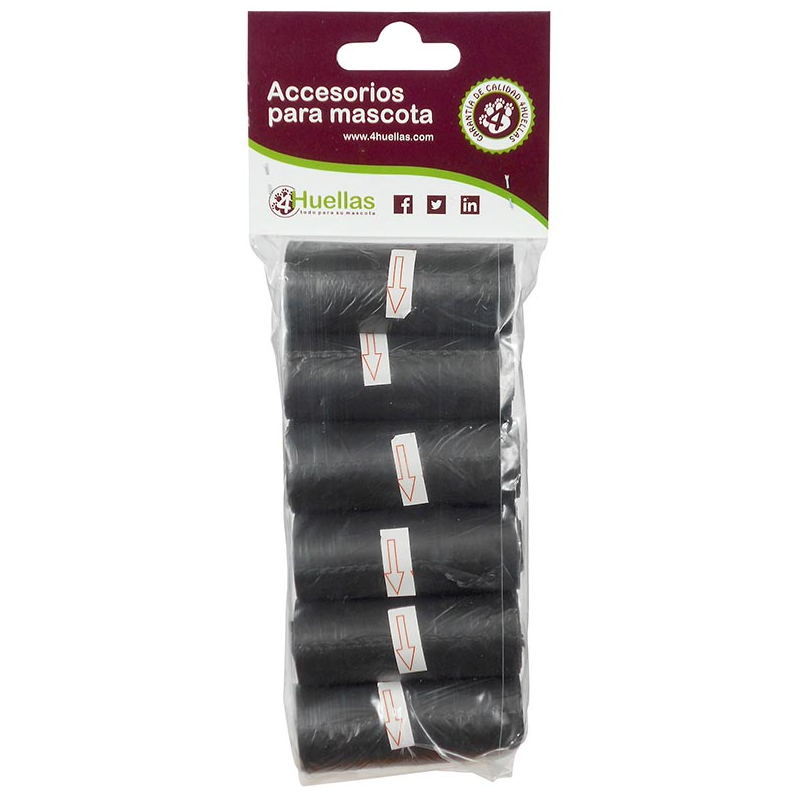 BOLSA RECAMBIO 6 ROLLOS NEGRAS 4H