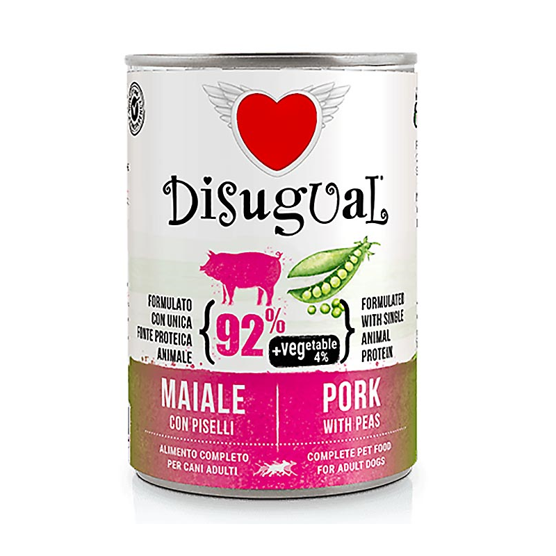 DISUGUAL VEGETAL CERDO GUISANTE DOG FOOD 400GR