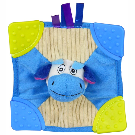 CUADRADO CON CARA VACA Y SONIDO PAPEL 15 x 15 cm