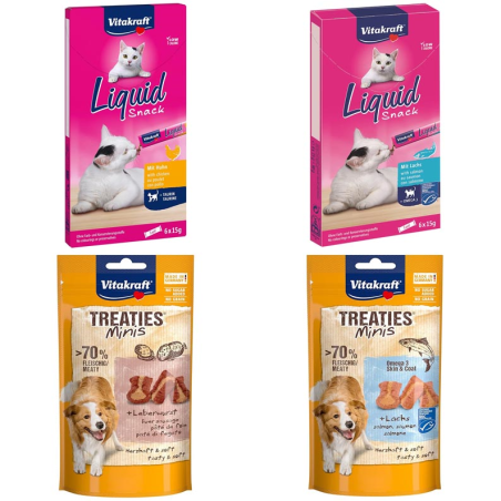 EXPOSITOR VITAKRAFT SNACKS PERROS Y GATOS VETER
