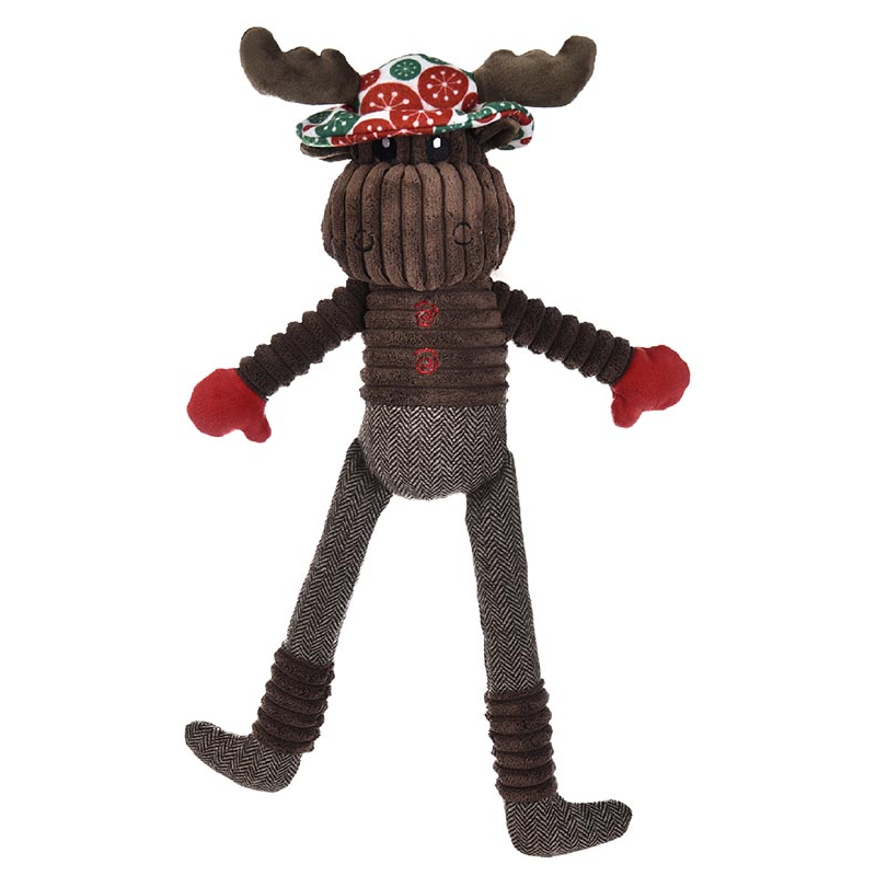 PELUCHE RENO CON GORRA 49 CM