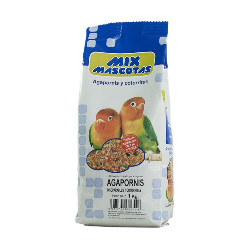 MIXTURA AGAPORNIS INSEPARABLES 1kg