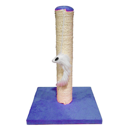 RASCADOR POSTE CON RATON 25 x 25 x 35cm AZUL 4H
