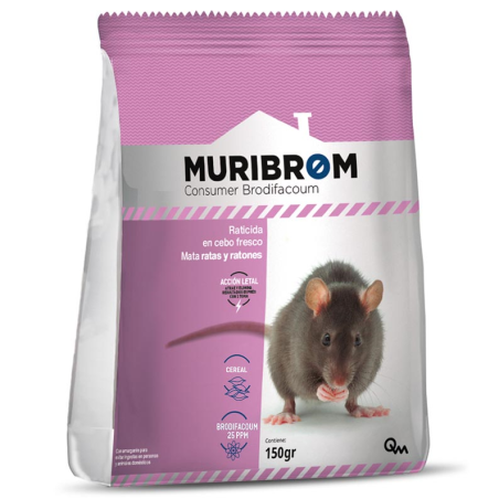MURIBROM CONSUMER BRODIFACOUM CEREAL 150GR (CAJA 56UNID)