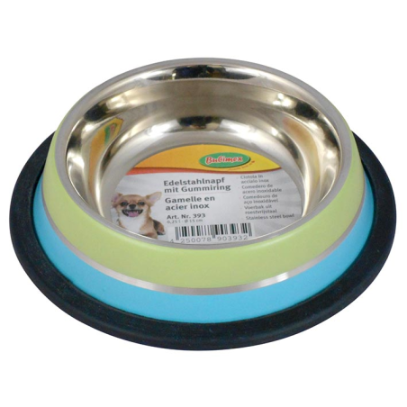 COMEDERO INOX. BICOLOR 0.25L