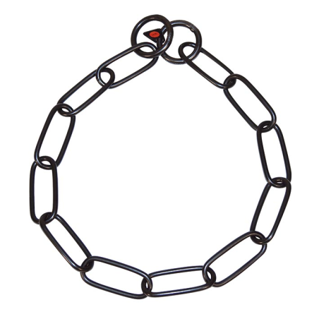 COLLAR ESLABON LARGO NEGRO 76 cm x 4 mm