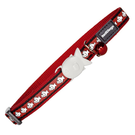 COLLAR GATO REFECT. CIERRE PEZ 20-32cm