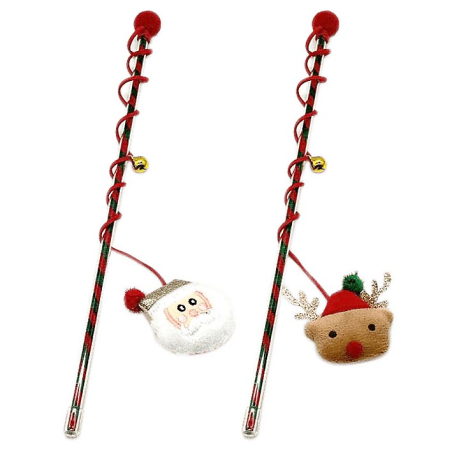 PERCHA CON PAPA NOEL O RENO 30 CM