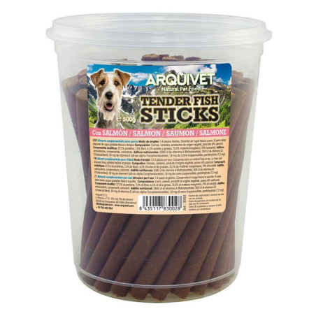 TENDER MEAT STICKS SALMON 500GR