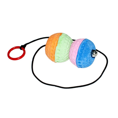 PELOTAS CON ELASTICO Y CAMPANAS