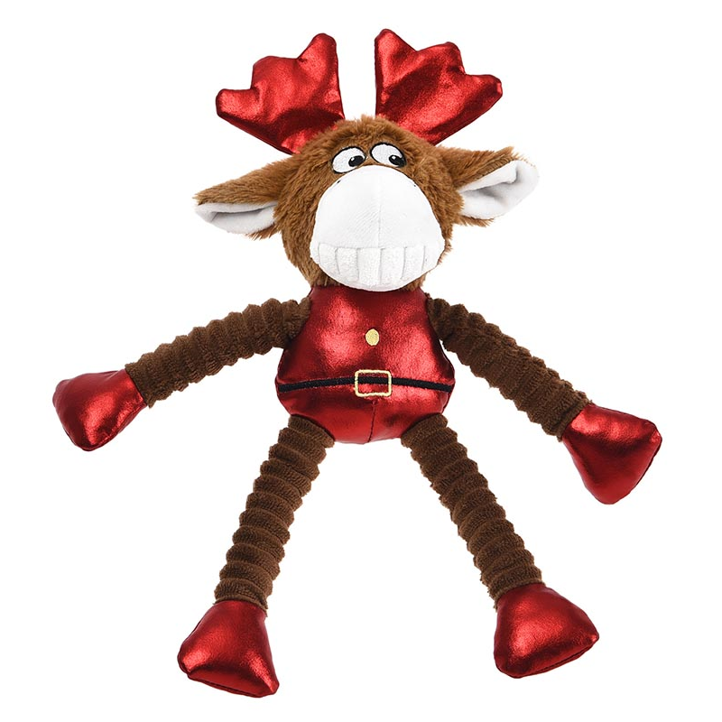 PELUCHE RENO ROJO 32x24,5cm