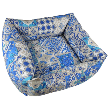 CAMA ARABESCO AZUL 45 x 50cm 4H