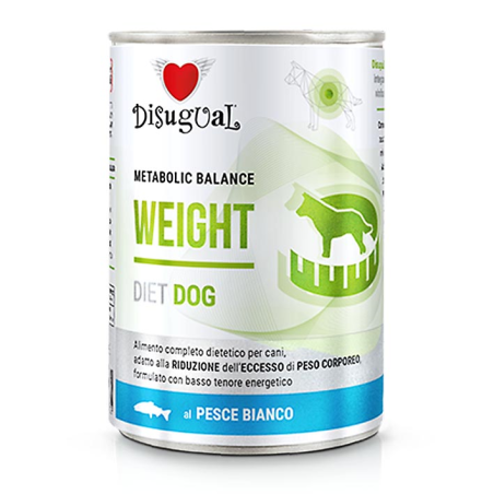 DISUGUAL DIET DOG HUMEDO PESCADO BLANCO WEIGHT 400GR