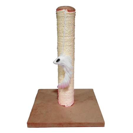 RASCADOR POSTE CON RATON 25 x 25 x 35cm MARRON 4H