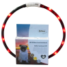 COLLAR LUMINOSO DE SILICONA CON LUCES LED NEGRO 20CM/70CM