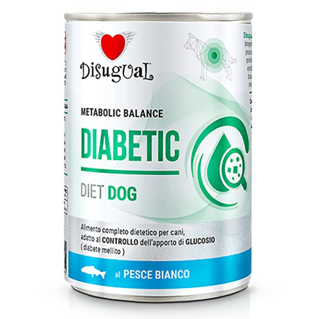 DISUGUAL DIET DOG HUMEDO PESCADO BLANCO DIABETIC 400GR