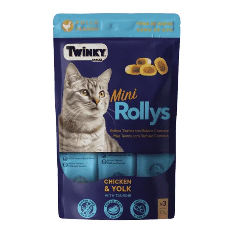 TWINKY MINI ROLLYS YEMA HUEVO 3 x 10GR